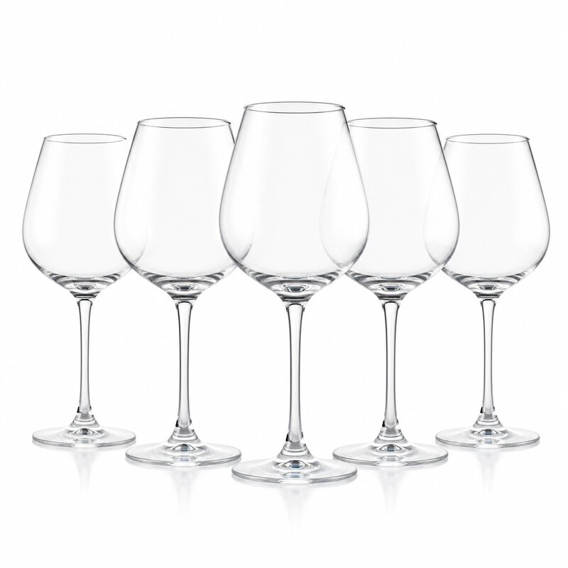Premium Crystal Wine Glass Set of 6